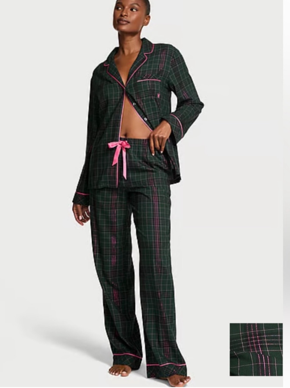 VICTORIA'S SECRET Flannel Long Pajama Set